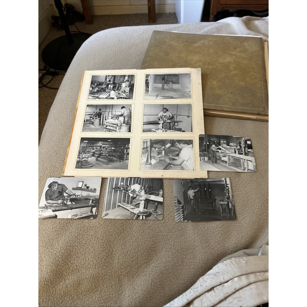 Wooden Propeller Factory Workshop  VTG Photos Glossy Sensenich  Lot Of 10 1970s